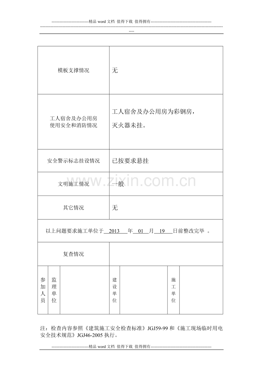 施工现场安全检查记录表(A4表)—06.doc_第3页