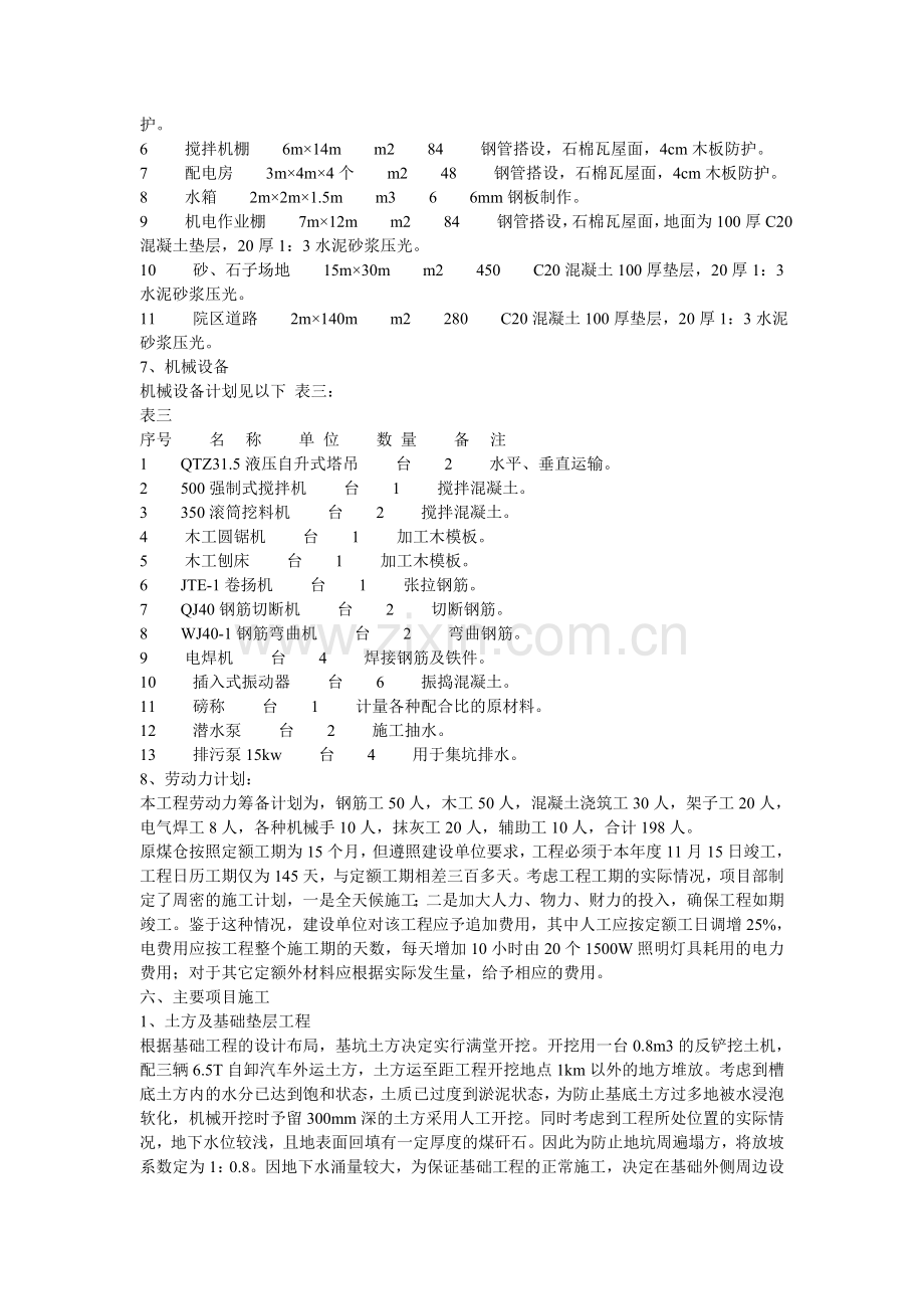 新安煤矿原煤仓工程施工组织设计.doc_第3页