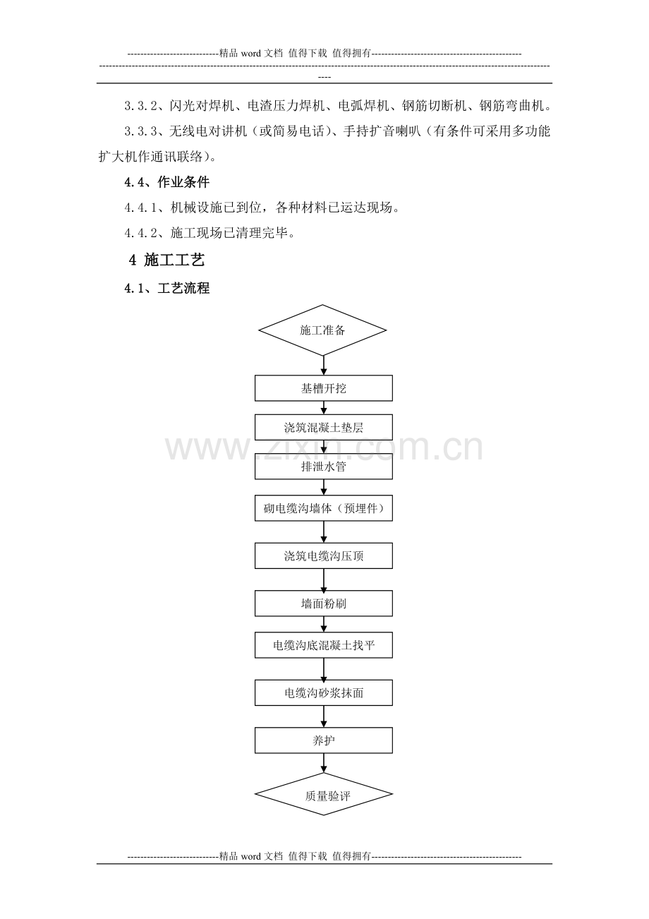 2.1电缆沟施工工艺标准.doc_第2页