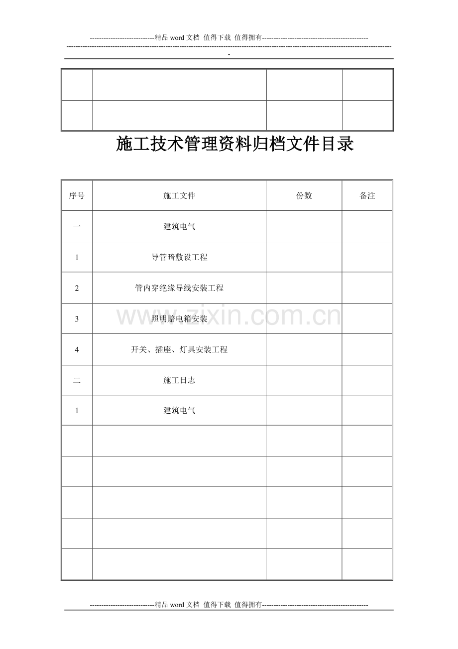 施工技术管理资料归档文件目录.doc_第3页