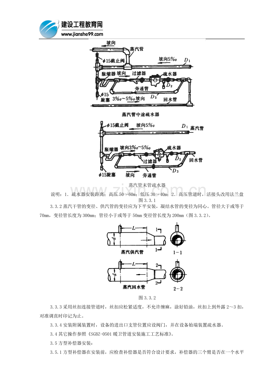 房建蒸汽管道安装施工工艺.doc_第2页