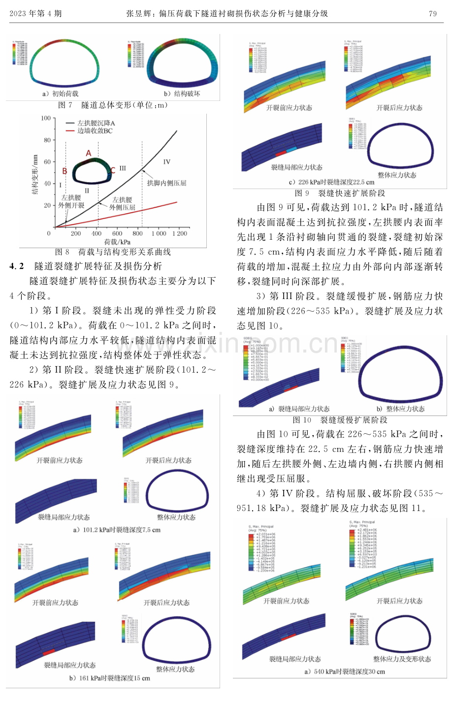 偏压荷载下隧道衬砌损伤状态分析与健康分级.pdf_第3页