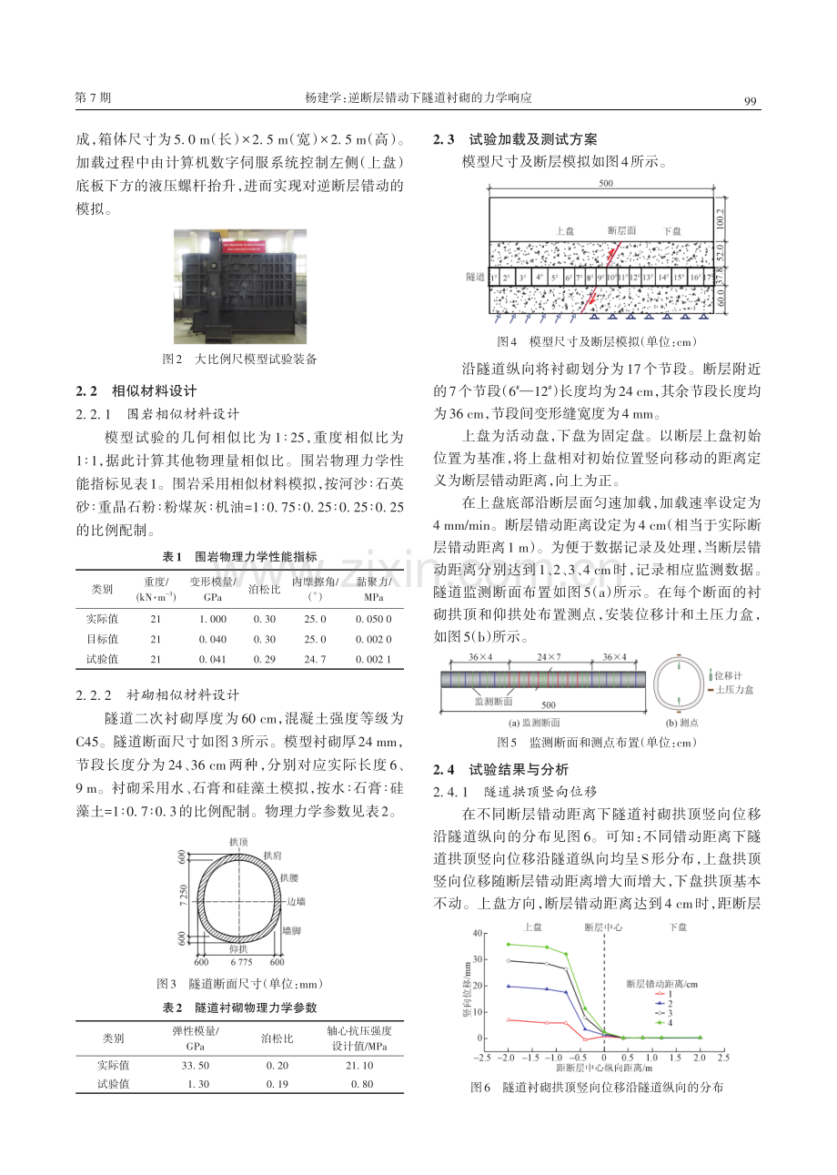 逆断层错动下隧道衬砌的力学响应.pdf_第2页