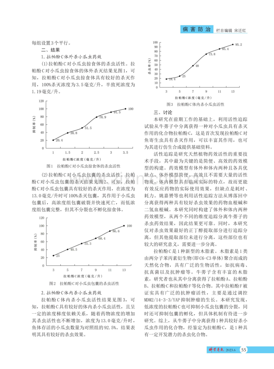 牛蒡子杀小瓜虫活性成分研究.pdf_第2页