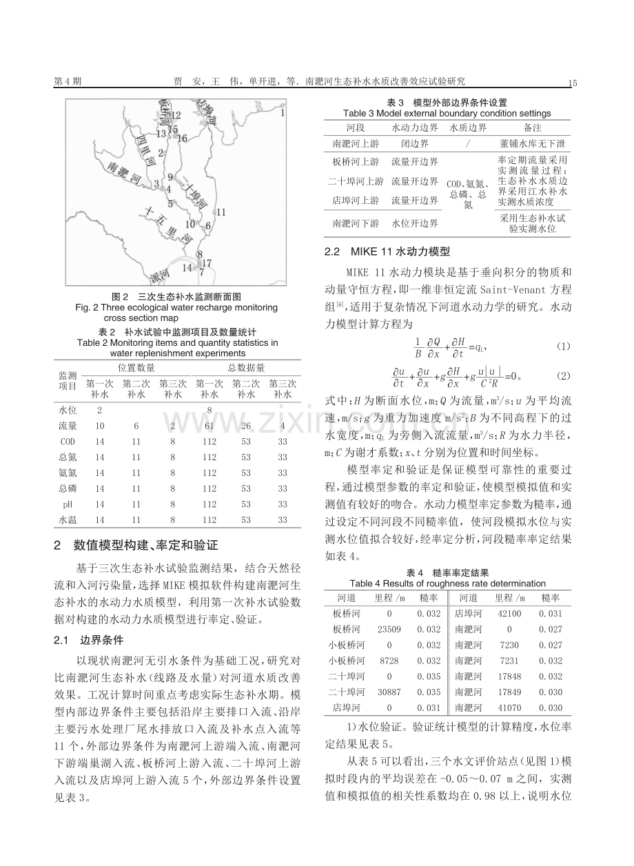 南淝河生态补水水质改善效应试验研究.pdf_第3页