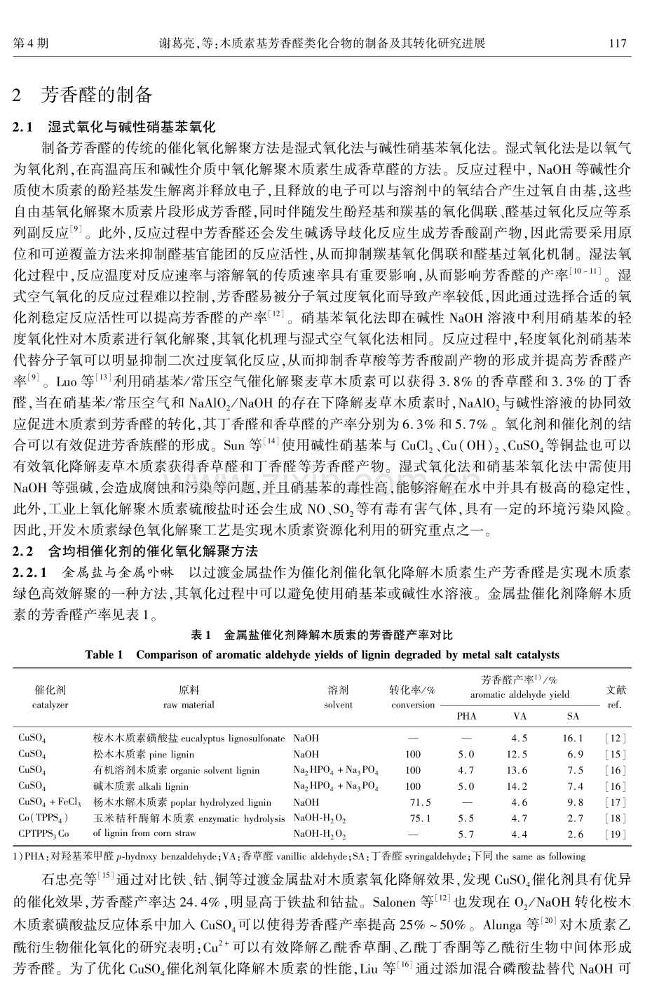 木质素基芳香醛类化合物的制备及其转化研究进展.pdf_第3页