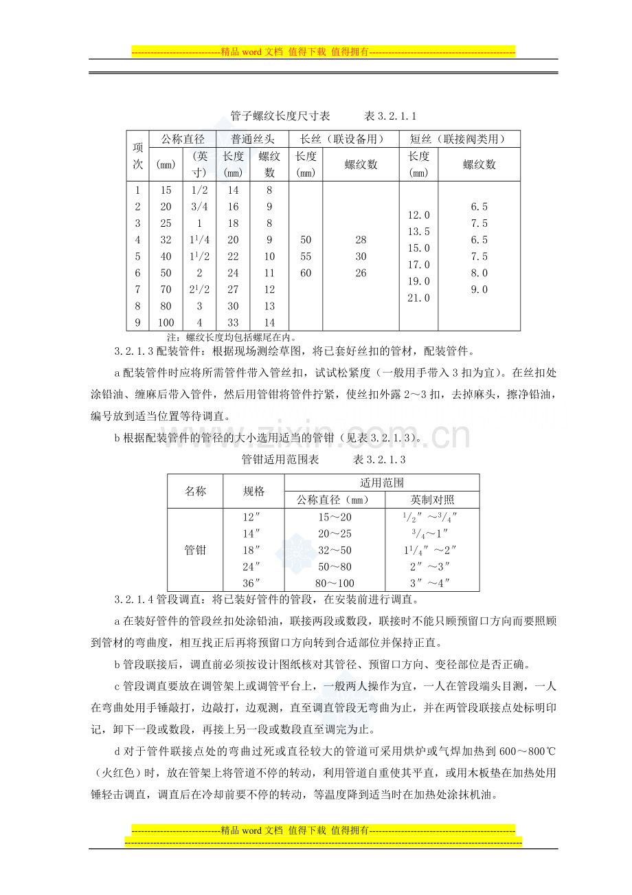 sgbz-0501暖卫管道安装基本施工工艺标准-secret.doc_第3页