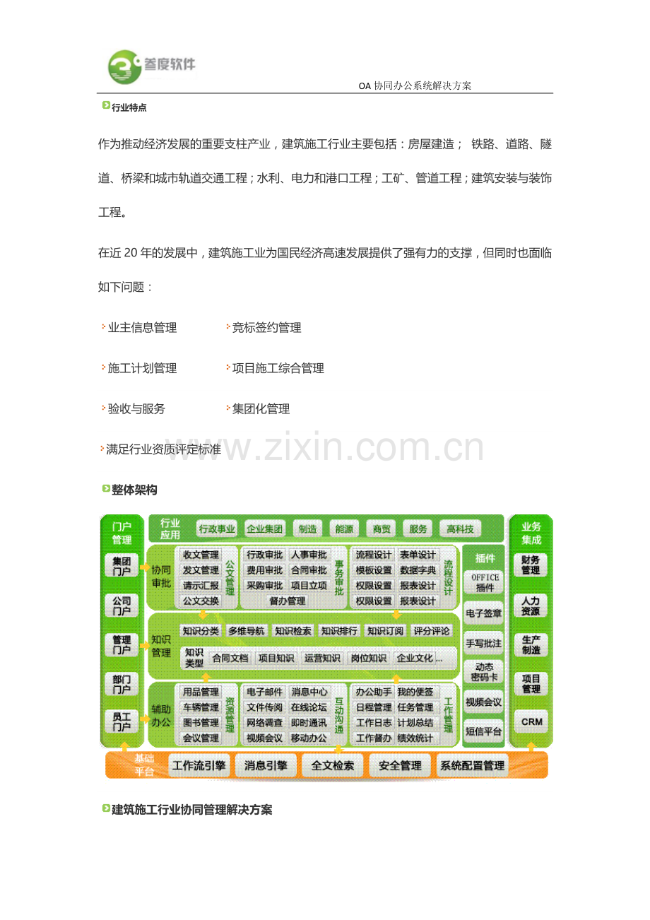 建筑施工行业——叁度OA协同办公系统解决方案.docx_第2页