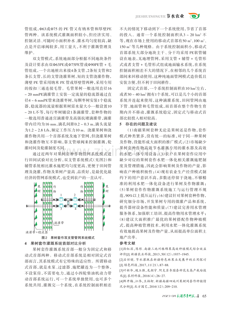 南疆果树套作高效节水灌溉系统分析探讨.pdf_第2页