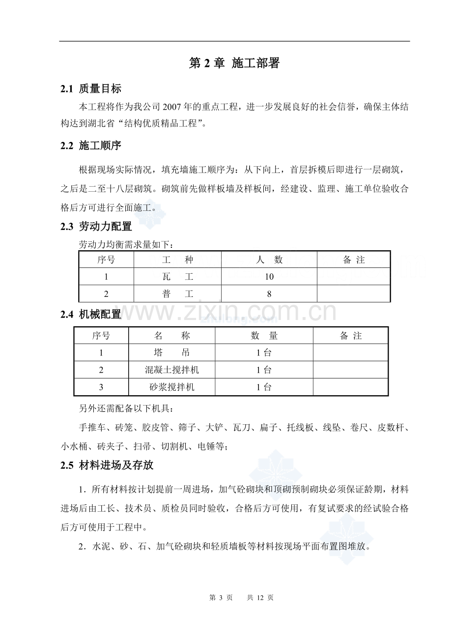 某住宅工程砌体工程专项施工方案-secret.doc_第3页