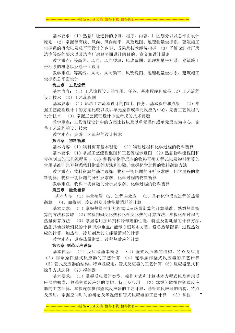 制药工程教学大纲.docx_第2页