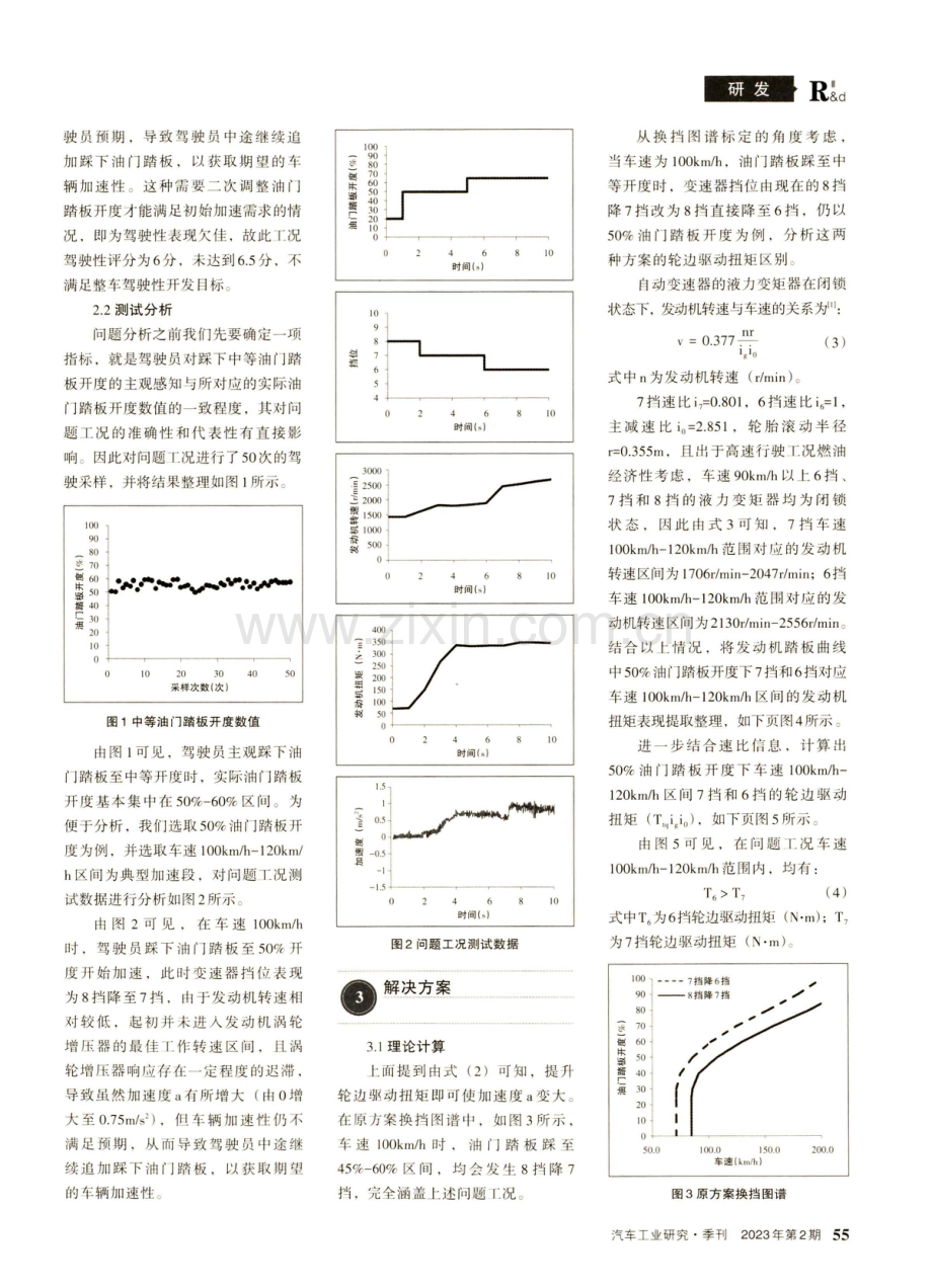 匹配自动变速器的乘用车换挡图谱优化.pdf_第2页