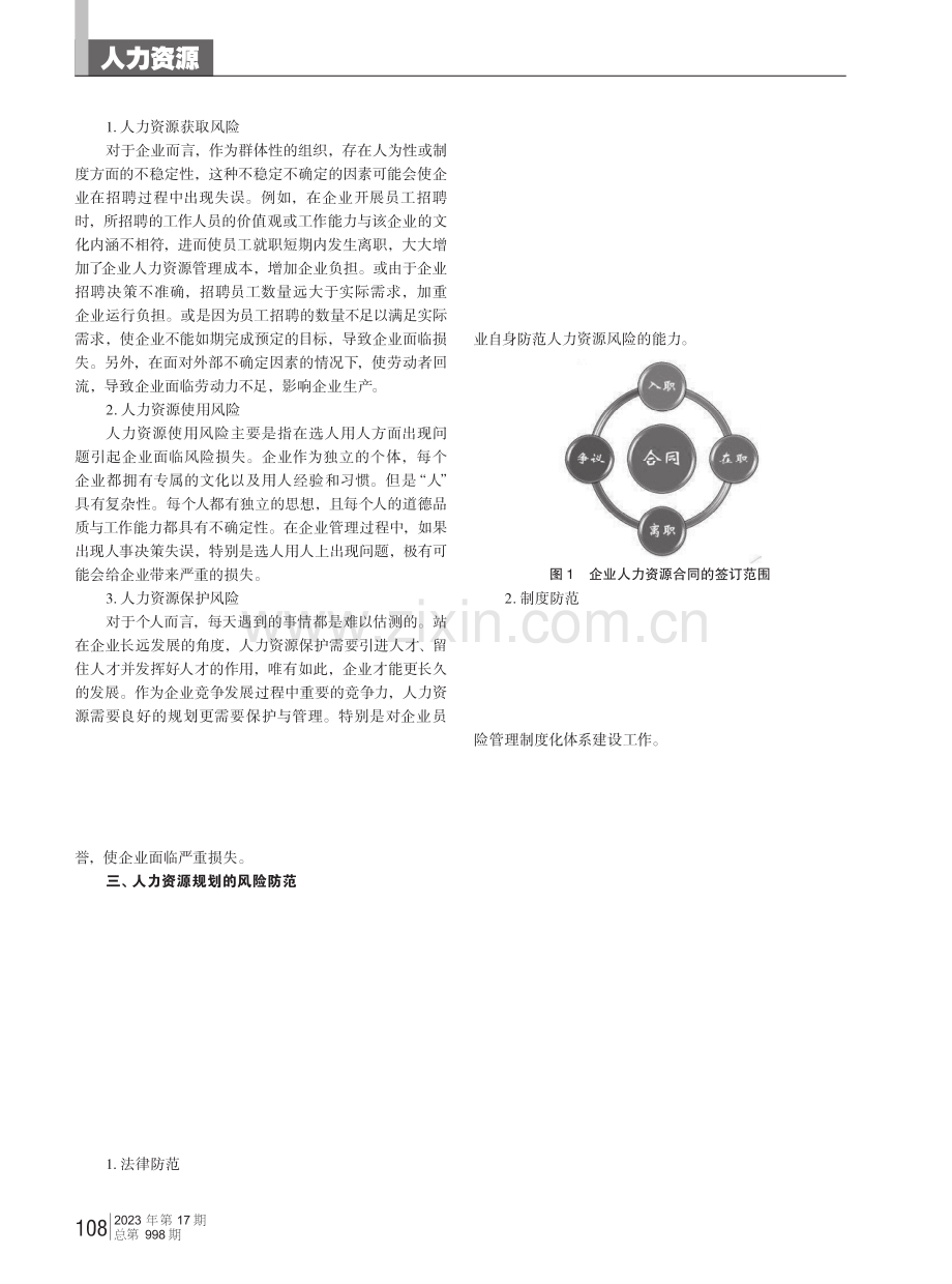 企业人力资源规划的风险识别和具体防范措施.pdf_第2页