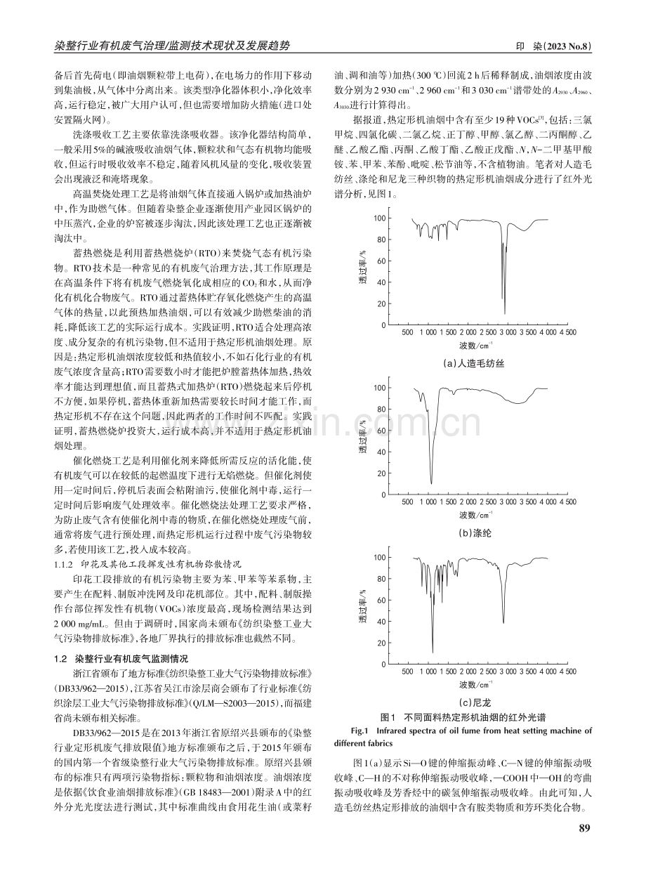 染整行业有机废气治理_监测技术现状及发展趋势.pdf_第2页