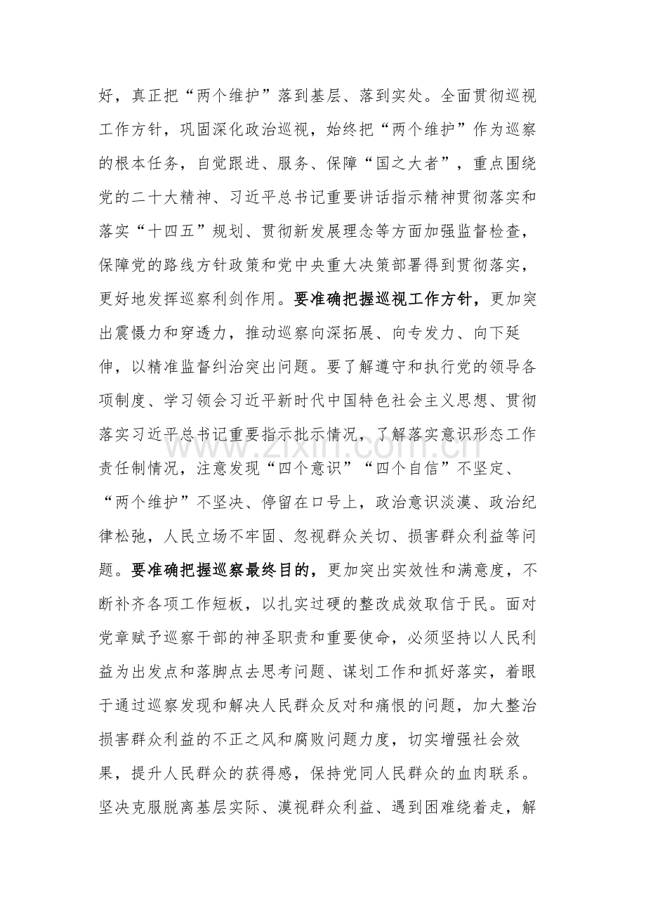 2024年在市委巡察工作动员部署会上的讲话2篇.docx_第2页