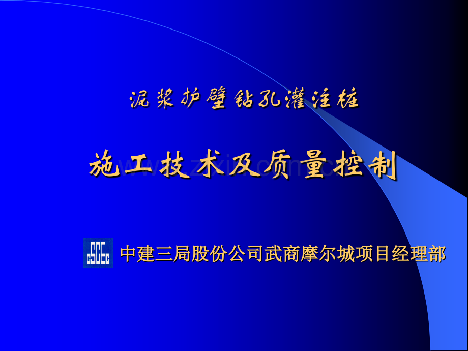 钻孔灌注桩施工技术交流课件.ppt_第1页