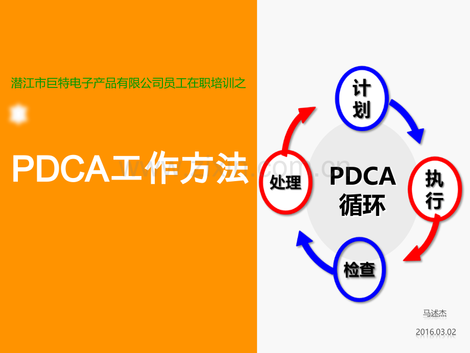 PDCA工作方法.ppt_第1页