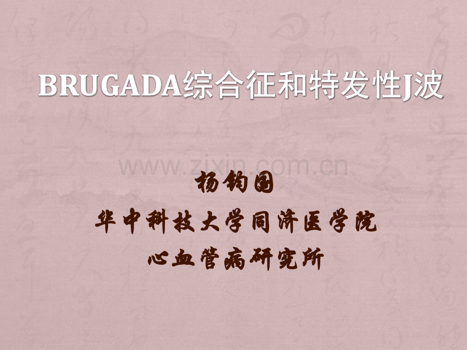 Brugada综合征课件.ppt_第1页