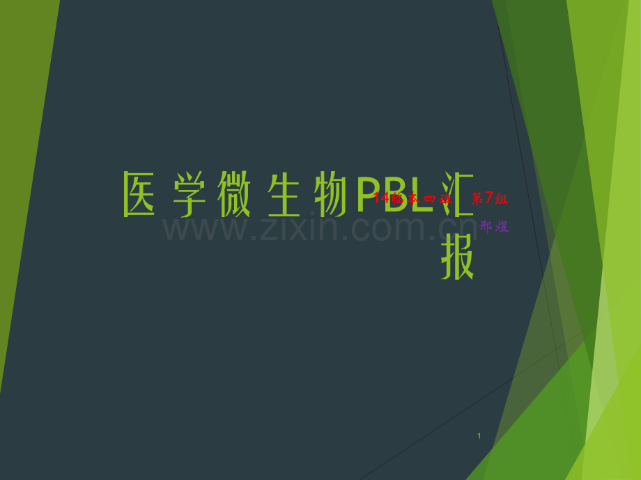 医学微生物PBL汇报ppt课件.pptx_第1页