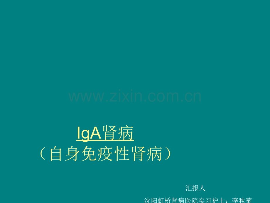 对于IgA肾病的相关知识介绍ppt课件.ppt_第1页