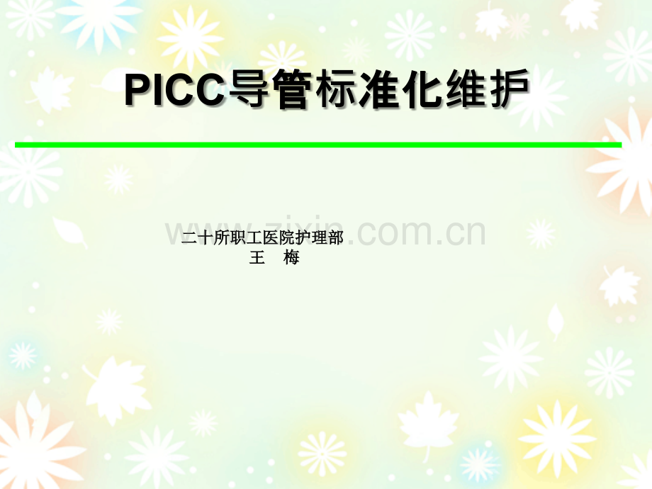 PICC标准维护ppt课件.ppt_第1页