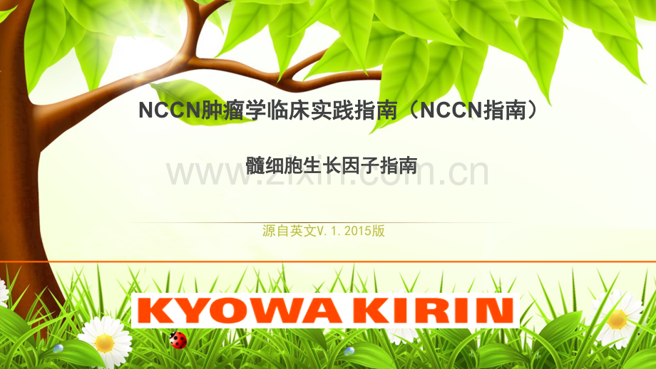 NCCN临床实践指南：骨髓生长因子ppt课件.ppt_第1页