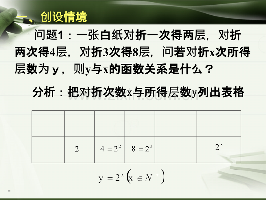 指数函数及其性质(一)公开课解析PPT课件.ppt_第2页