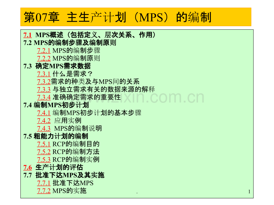 主生产计划MPS的编制PPT课件.ppt_第1页