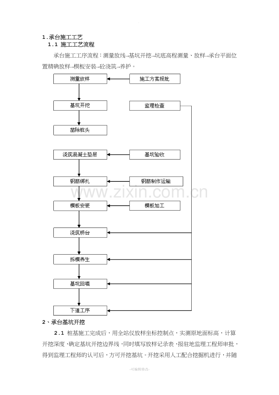 桥梁承台施工工艺.doc_第1页