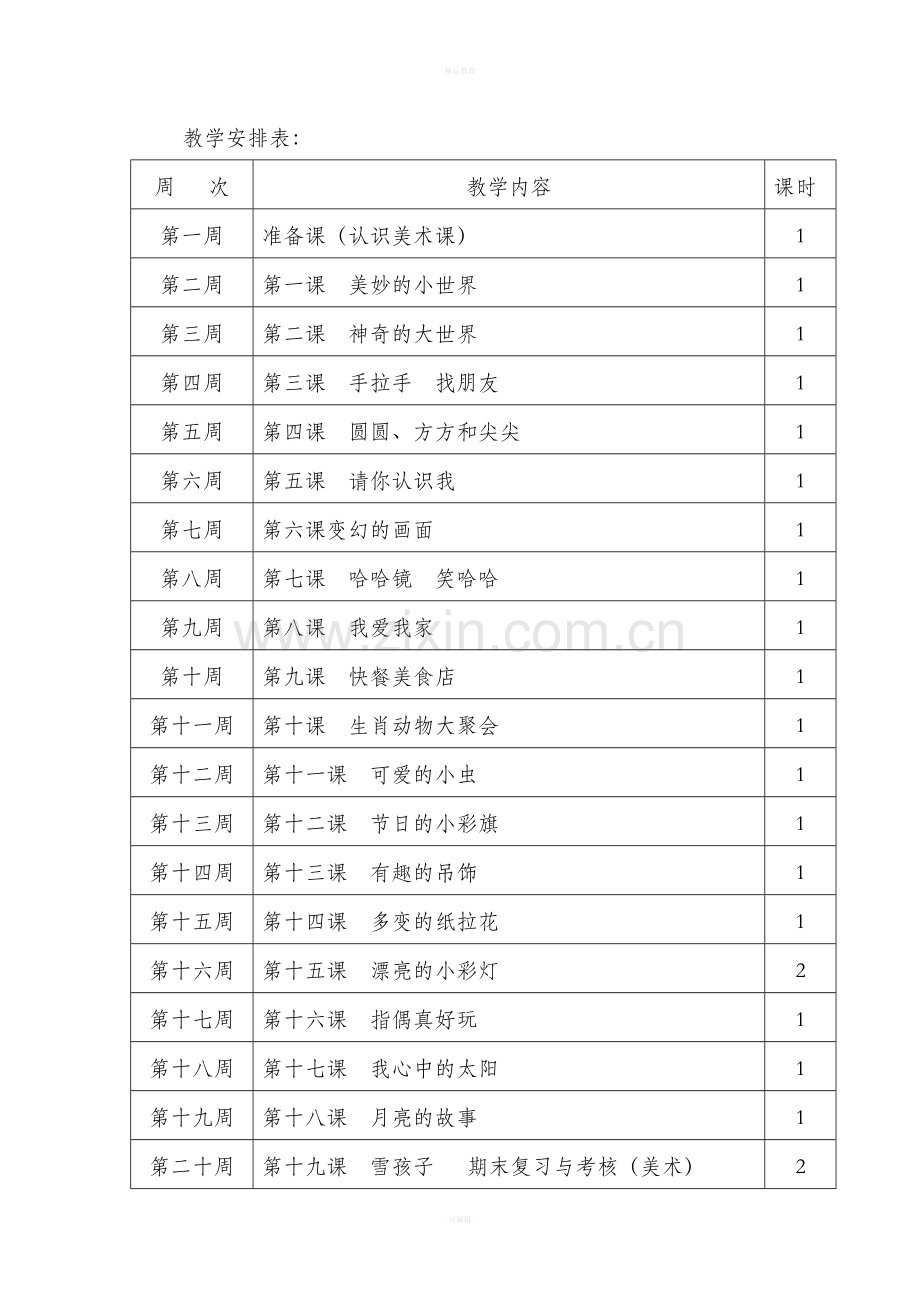 岭南版一年级上册美术教案.doc_第3页