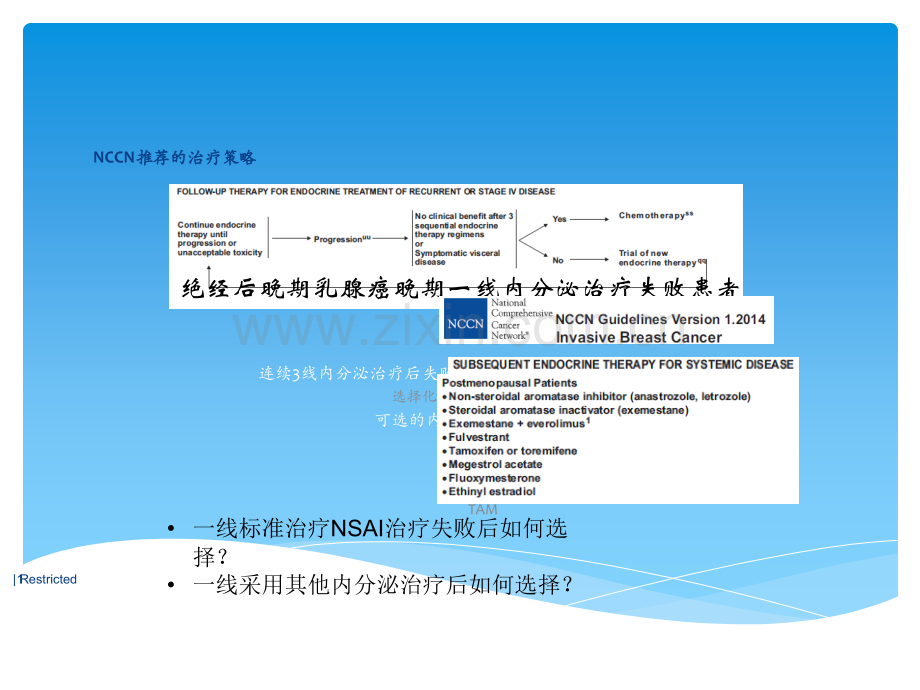 乳腺癌晚期一线内分泌治疗失败后的治疗策略ppt课件.pptx_第1页