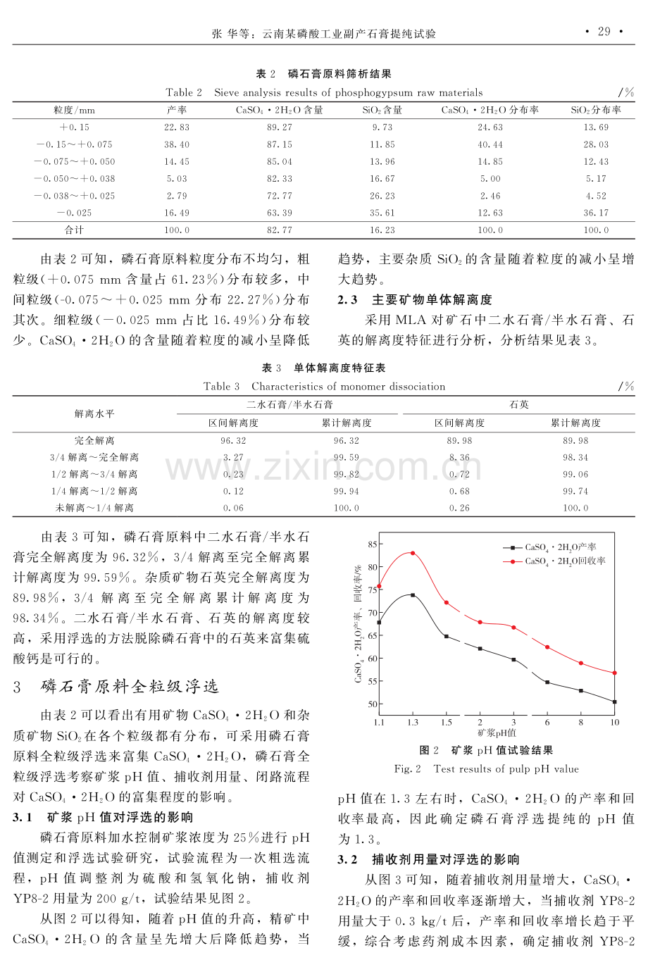 云南某磷酸工业副产石膏提纯试验.pdf_第3页