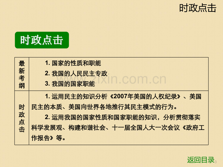 政治：《我国的国家制度》(大纲版高三全一册)PPT课件.ppt_第3页