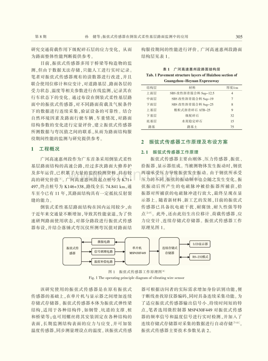 振弦式传感器在倒装式柔性基层路面监测中的应用.pdf_第2页