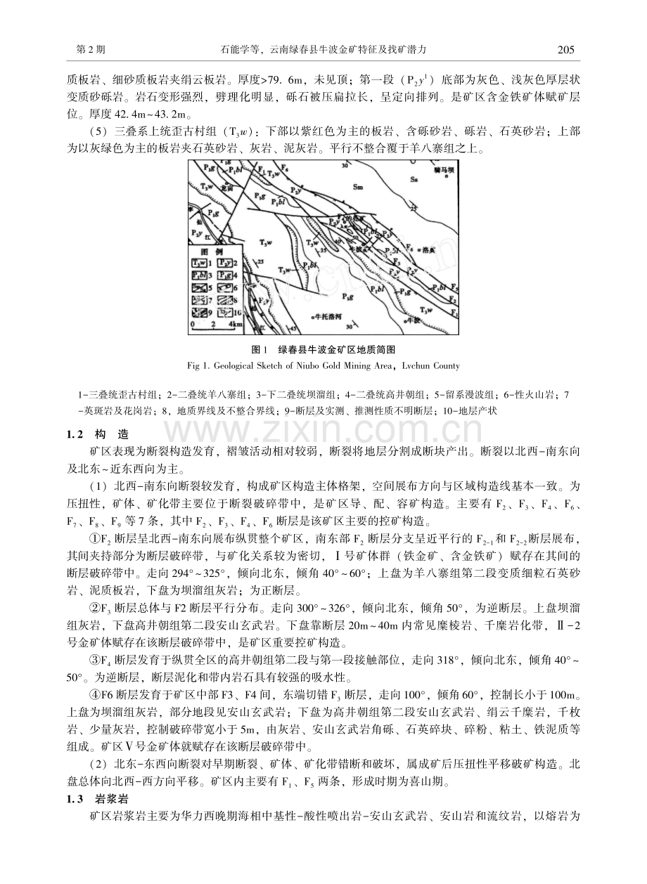 云南绿春县牛波金矿特征及找矿潜力.pdf_第2页