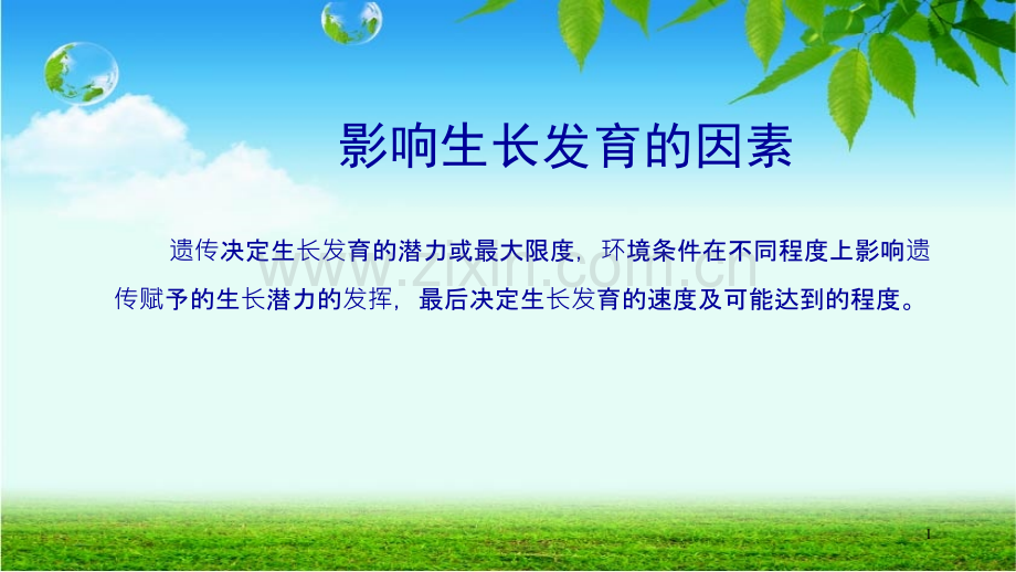 影响生长发育的因素PPT课件.ppt_第1页