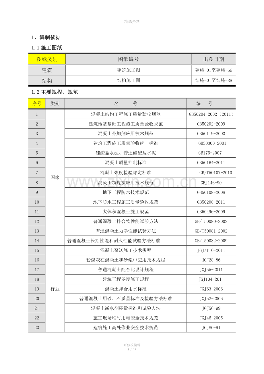 基础底板大体积混凝土工程专项施工方案.doc_第3页