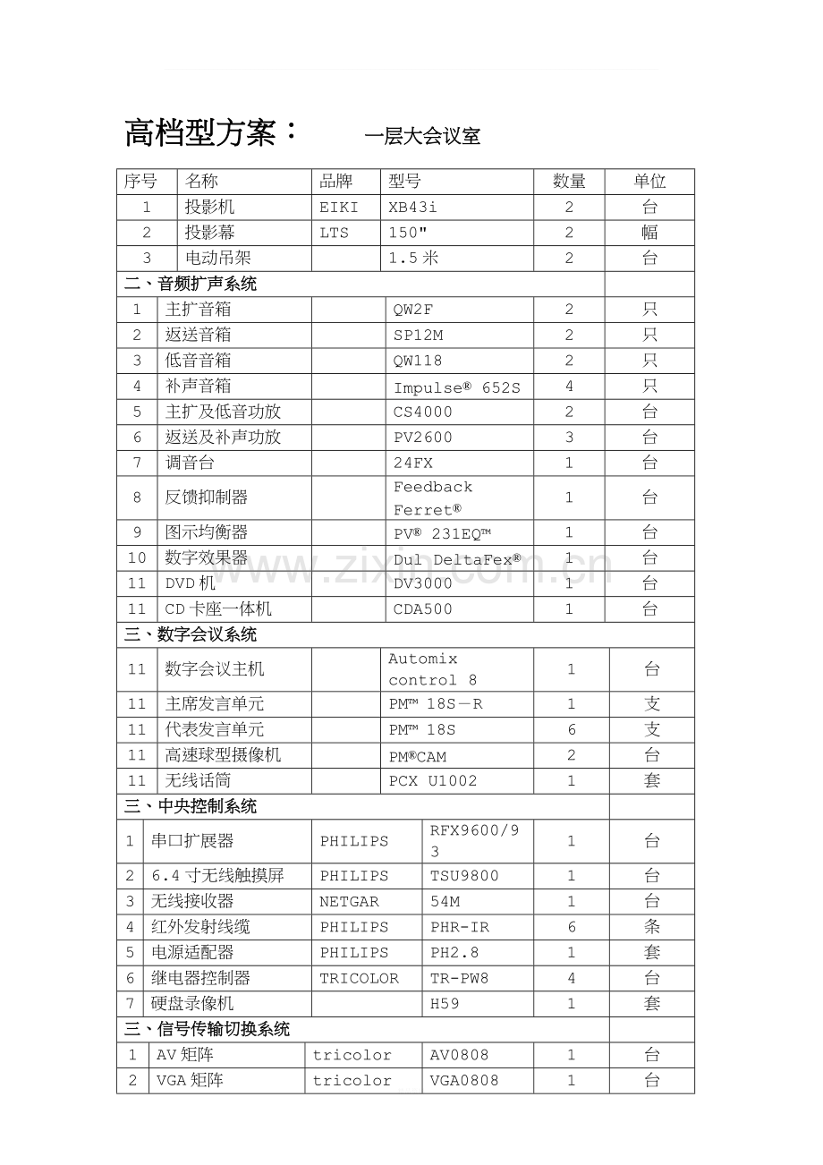 多媒体会议室方案.doc_第1页