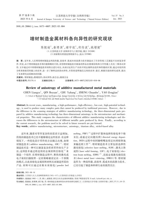 增材制造金属材料各向异性的研究现状.pdf