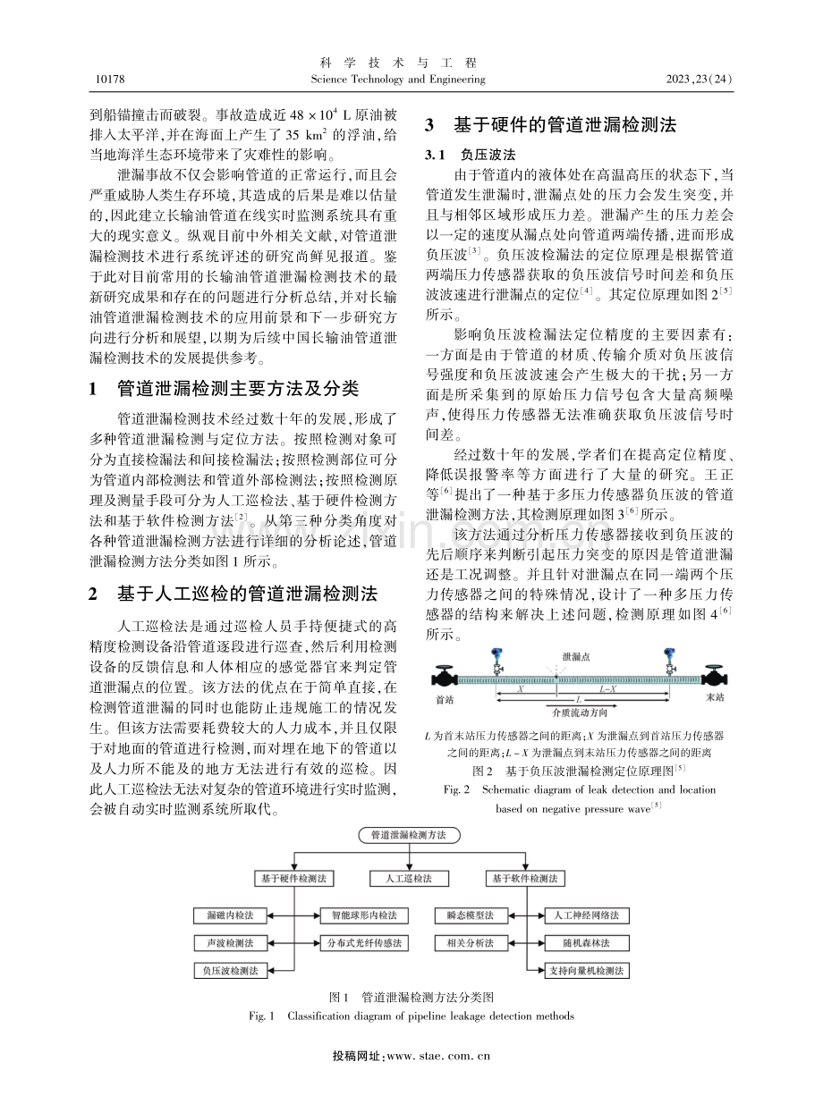 长输油管道泄漏检测与定位技术研究进展.pdf_第2页