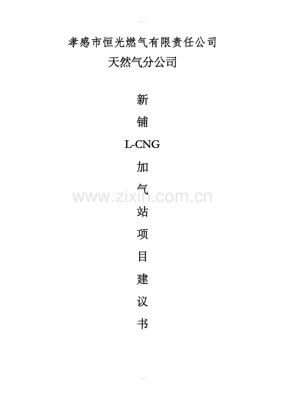 L-CNG加气站项目建议书.doc_第1页