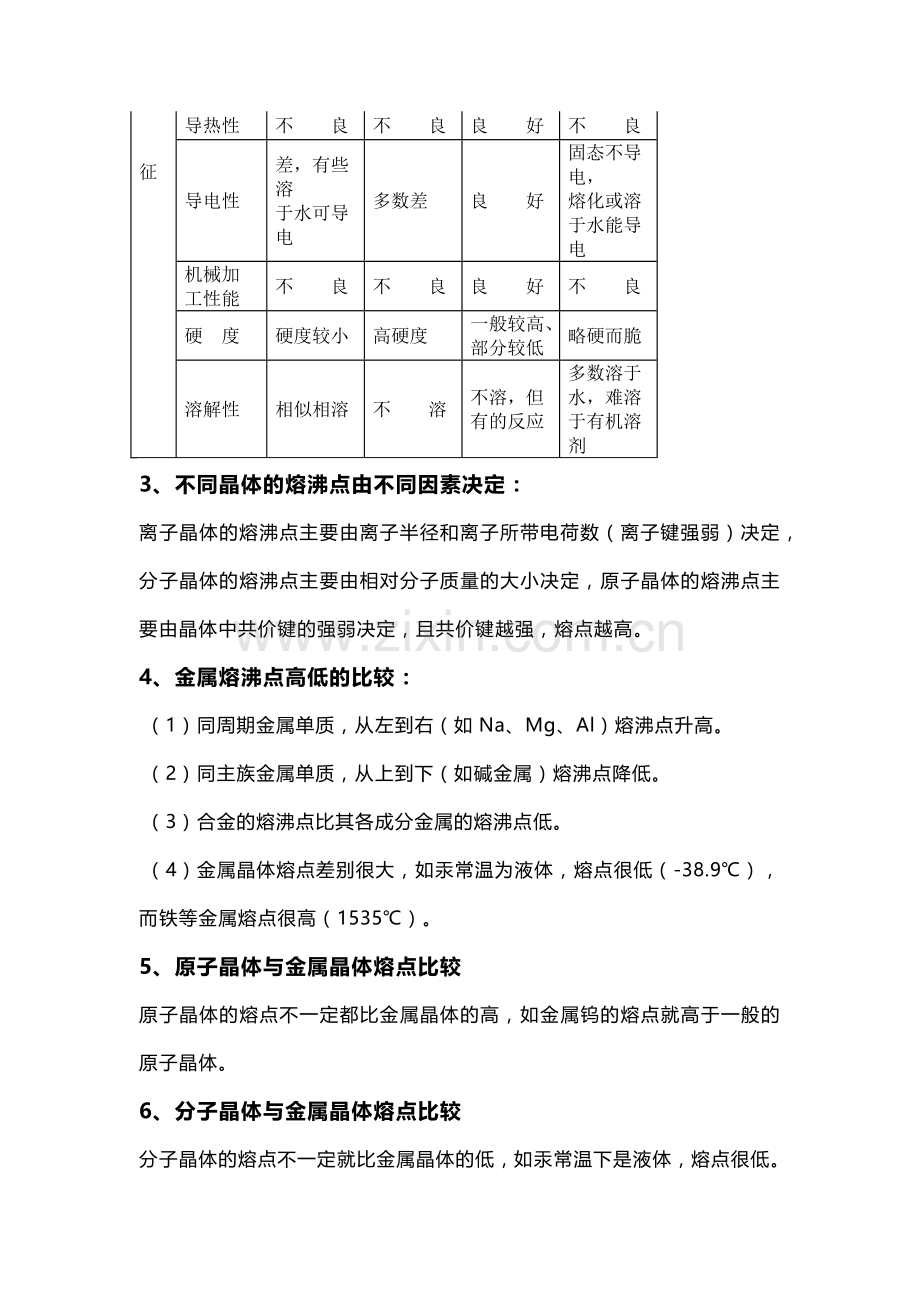 高中化学专题：晶体结构知识汇总.docx_第2页