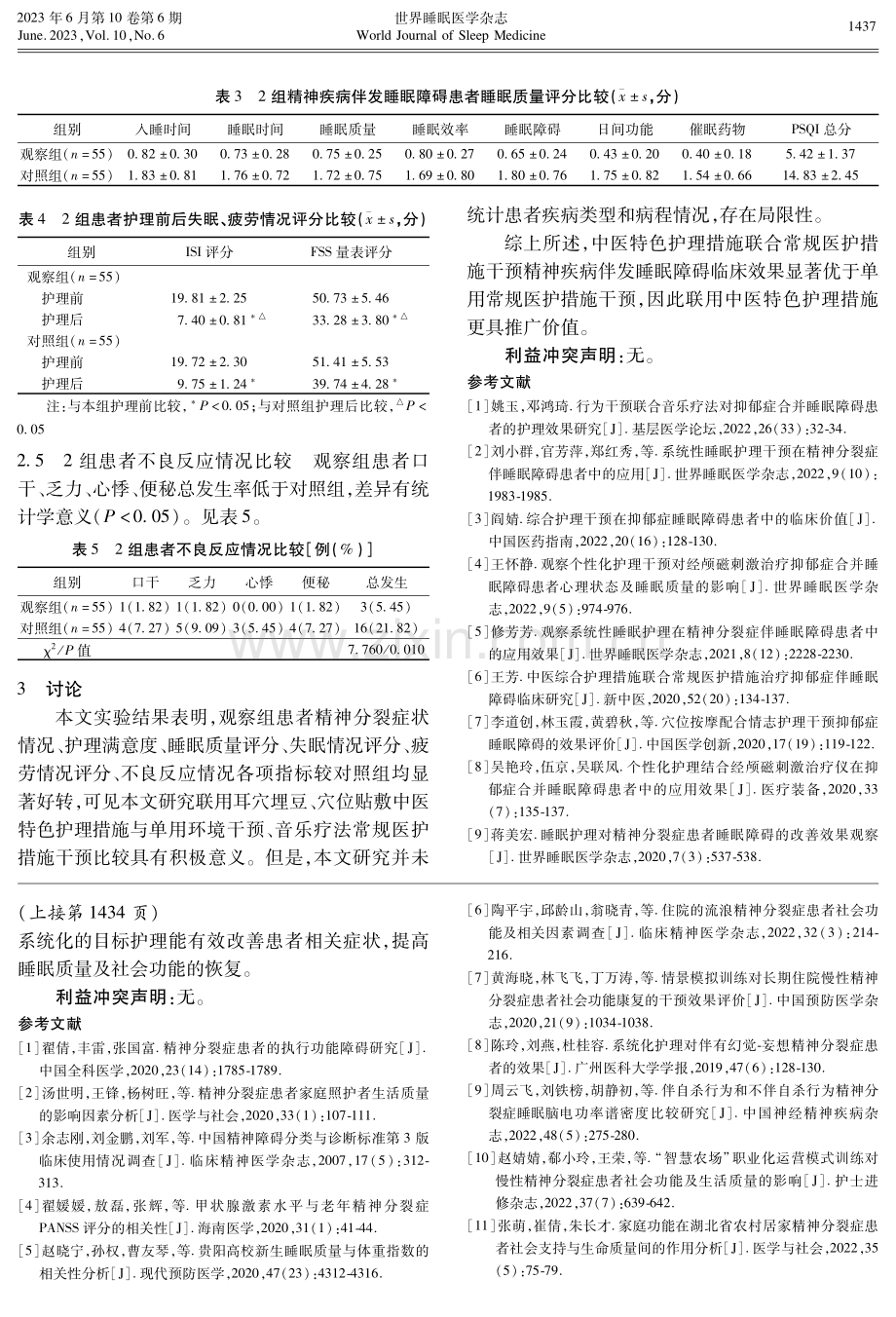 中医特色护理措施联合常规医护措施干预精神疾病伴发睡眠障碍临床分析.pdf_第3页