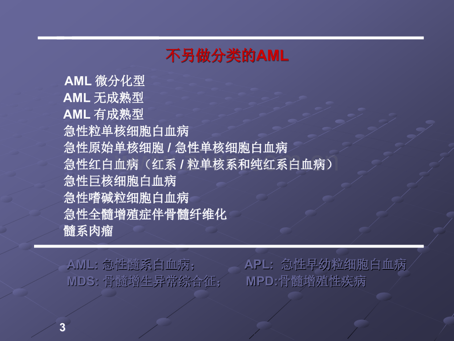 血液病-急性髓系白血病(AML)诊治进展.ppt_第3页