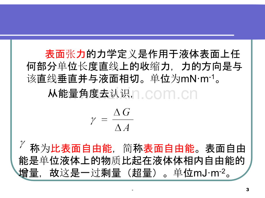 表面张力与润湿作用PPT课件.ppt_第3页