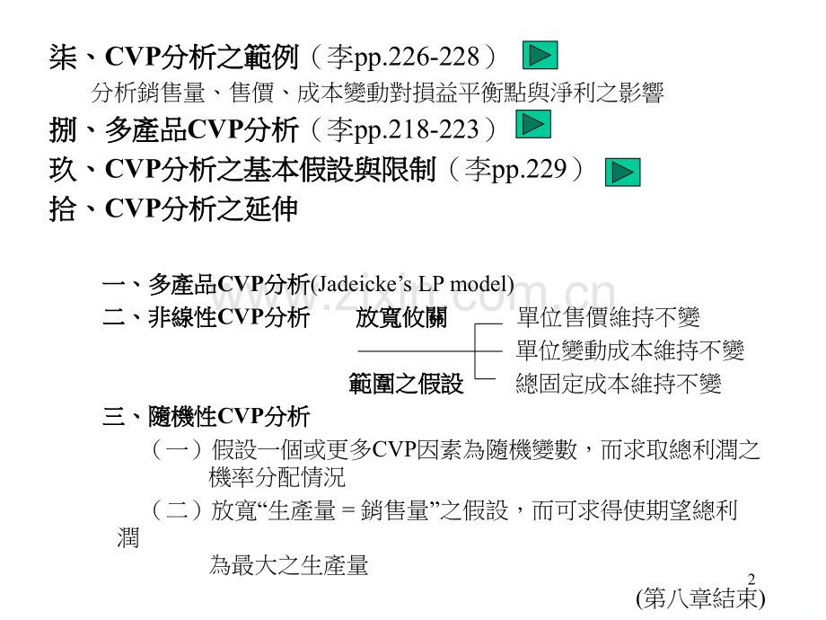 第八章成本数量利润分析PPT课件.ppt_第2页