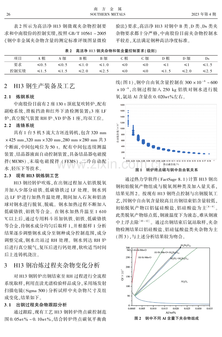 中南股份高洁净H13钢生产实践.pdf_第2页