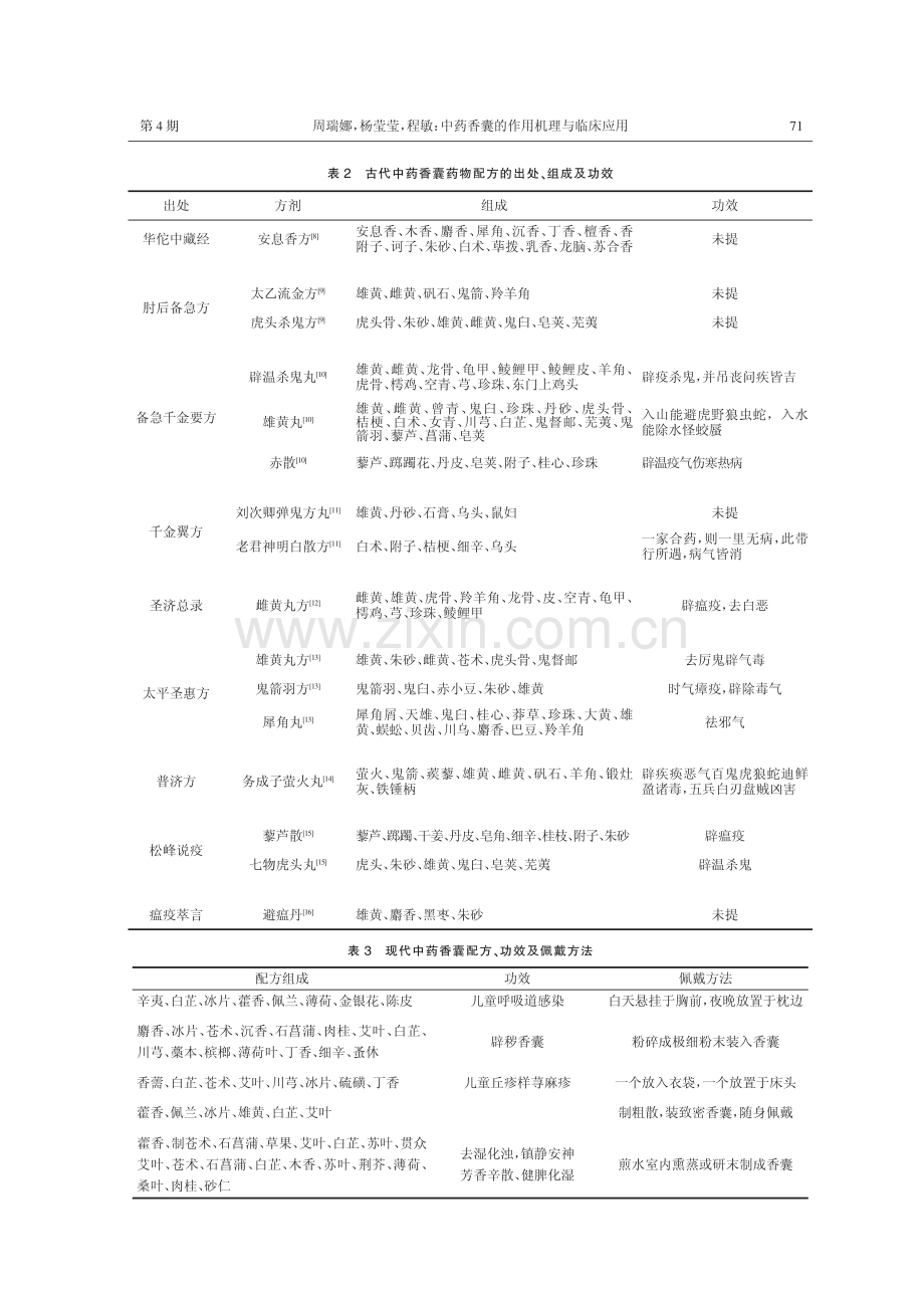 中药香囊的作用机理与临床应用.pdf_第3页