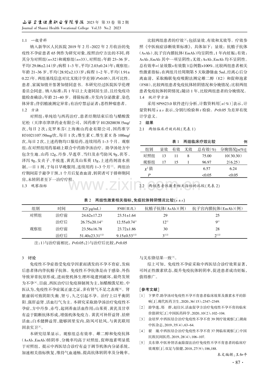 中西医结合治疗免疫性不孕症患者的临床疗效观察.pdf_第2页