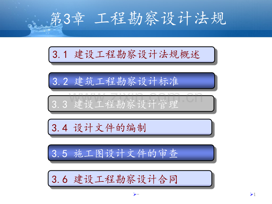 [法律资料]第3章-建设工程勘察设计法律制度PPT课件.ppt_第1页